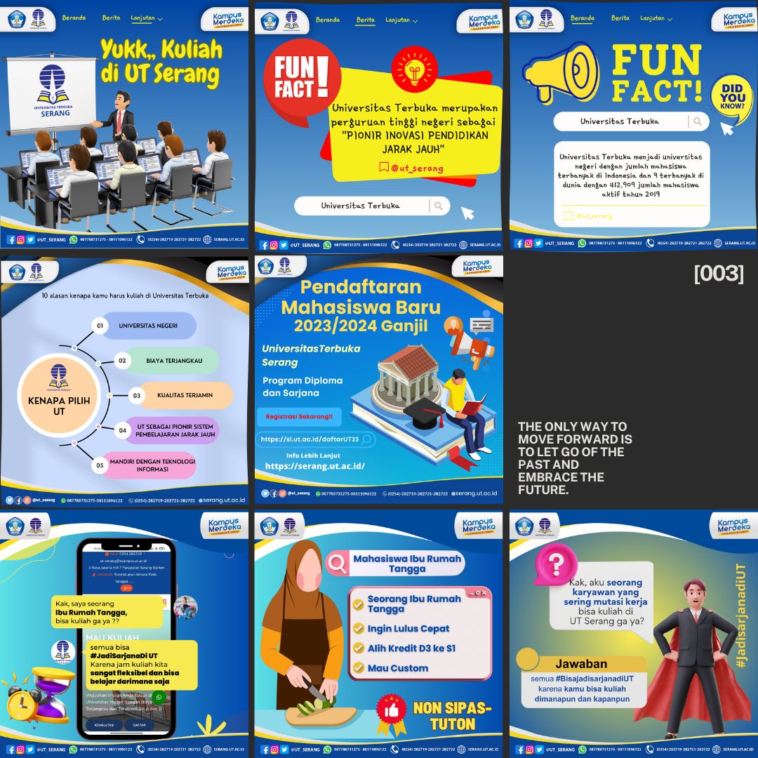 Digital Campaign Penerimaan Mahasiswa Baru UT Serang