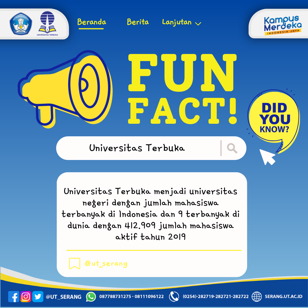 Digital Campaign Penerimaan Mahasiswa Baru UT Serang