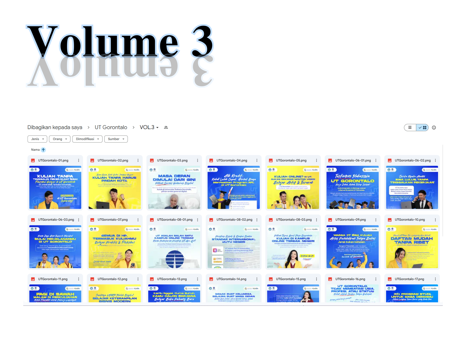 Pengembangan Konten Flyer Digital Promosi UT Gorontalo