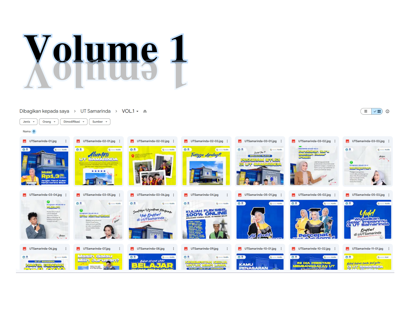 Produksi Konten Flyer Promosi Digital UT Samarinda